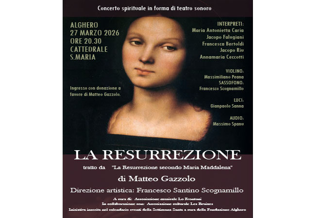 L’associazione musicale Lo Frontuni e Les Bruixes presentano “La Resurrezione”. Il ricavato sarà devoluto direttamente a Matteo Gazzolo