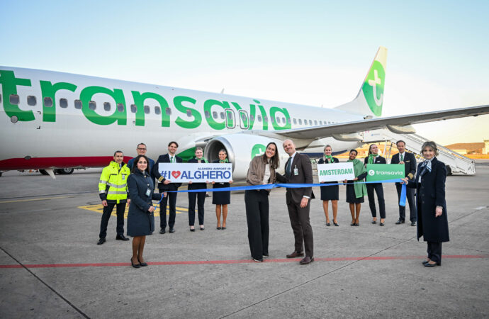 È atterrato oggi all’Aeroporto di Alghero il primo volo diretto proveniente da Amsterdam. Inaugurato il nuovo collegamento operato da Transavia