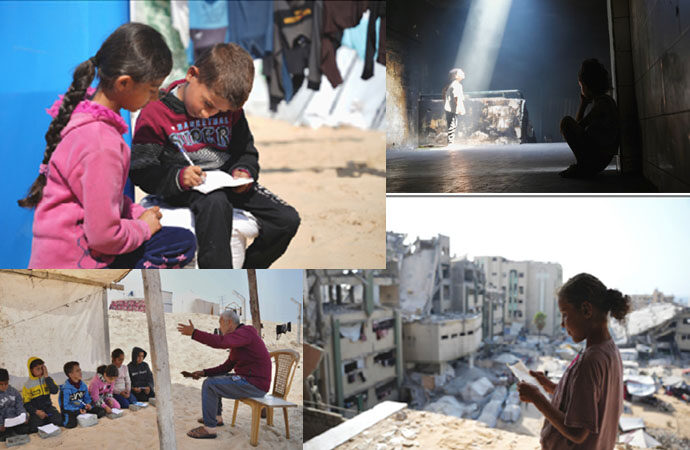 “(d)istruzione a Gaza”, la mostra di Dahman Eyad approda nella scuola media di Via Biasi: un viaggio che invita a riflettere