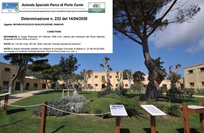 Associazione PGL. RvP: “Parco di Porto Conte: incarichi blindati a fine mandato,  il provvedimento venga riesaminato”