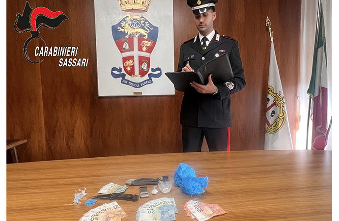 Sassari, arrestato  un uomo  per detenzione di sostanze stupefacenti ai fini di spaccio