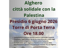 Il 1° Giugno ad Alghero tre pullman di “Turiste” Iraeliane verso gli alberghi cittadini. Sabato in Piazza Porta Terra un presidio di solidarietà con la Palestina