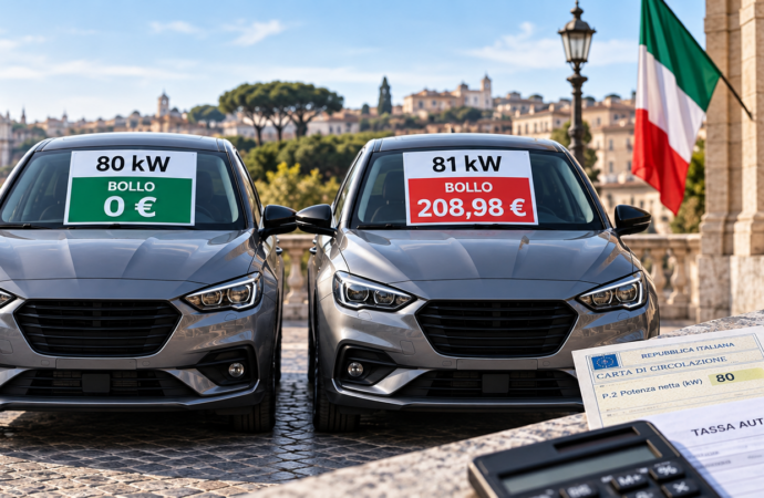 Bollo auto, il confine degli 80 kW: un solo kW può valere 209 euro e cambiare il mercato