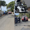 Violento scontro tra auto e moto sulla strada per Valverde: ferito un giovane centauro